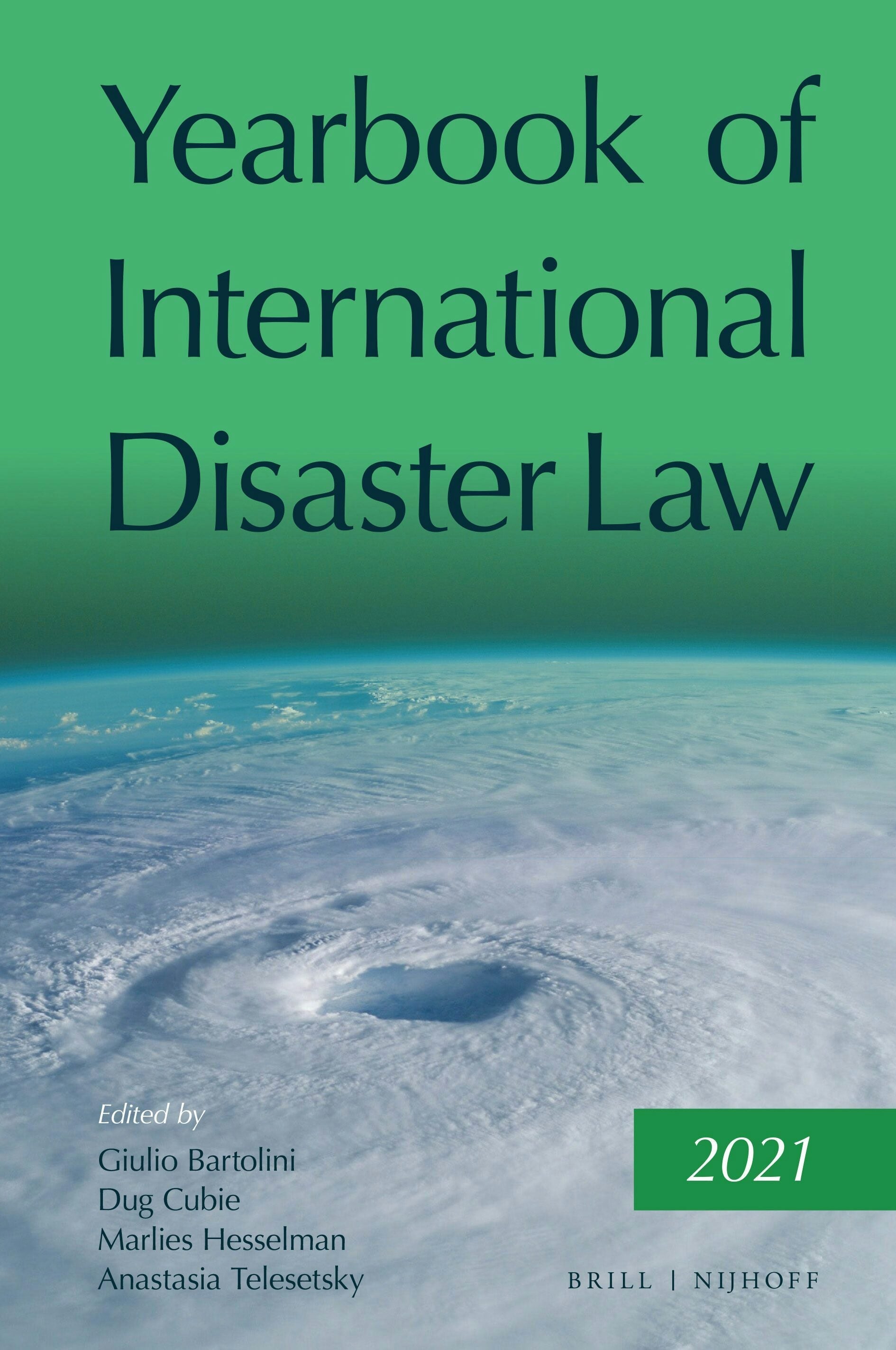 Book cover image for Yearbook of International Disaster Law ISBN: 9789004537521